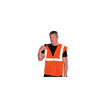 Pip CLASS 2 SOLID BREAKAWAY VEST3 PKT H&L CLOSURE, PK 50 302-5PVOR-M
